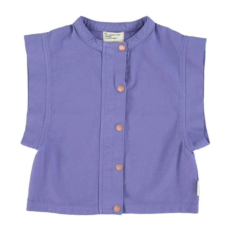 piupiuchick sleeveless waistcoat | purple w/ 