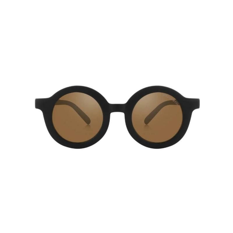 Grech & Co. ORIGINAL ROUND | BENDABLE &amp; POLARIZED SUNGLASSES - BLACK