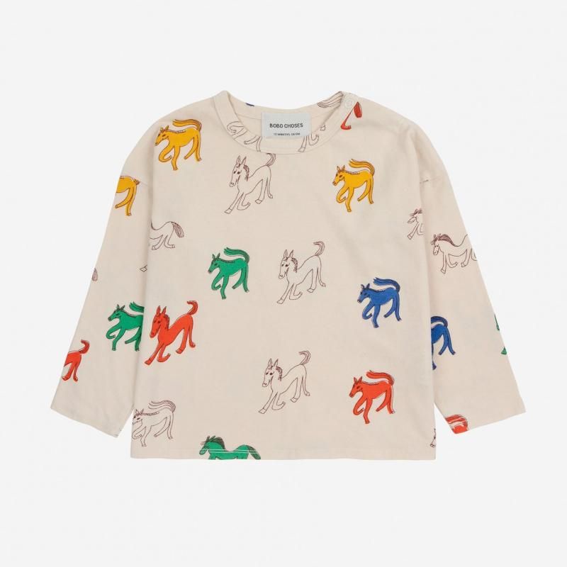 BOBO CHOSES Baby Wonder Horse all over T-shirt