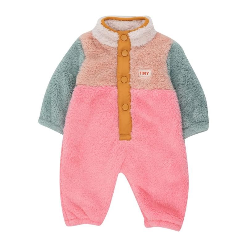 30%OFFTINY COTTONS Colour block polar sherpa one-piece