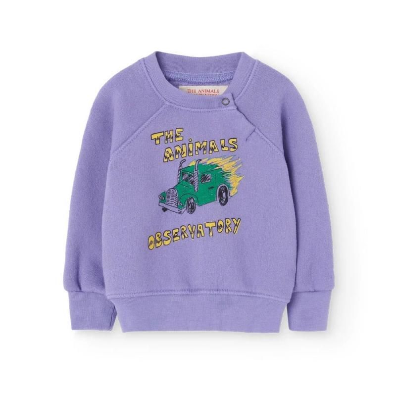 The Animals Observatory Purple Jackal Baby Sweatshirt