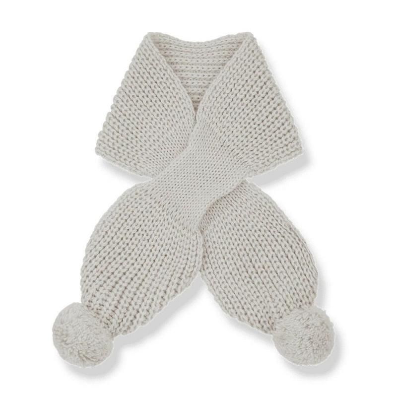 1+in the family Bruna Merino Wool Scarf | Ecru