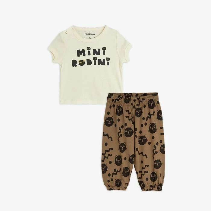 Mini Rodini MINI RODINI CATS BABY SET