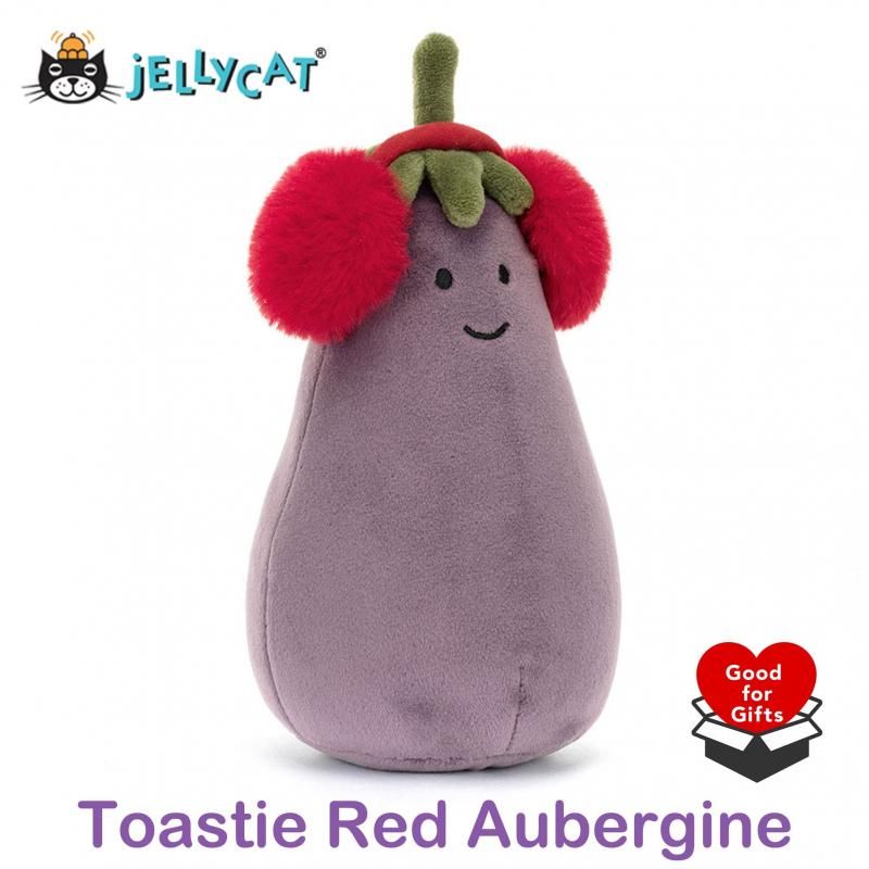 Jelly Cat Toastie Vivacious Vegetable Aubergine
