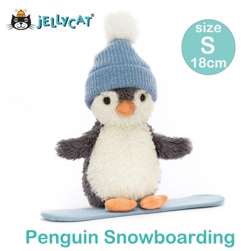 Jelly Cat Peanut Penguin Snowboarding