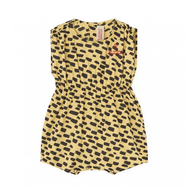 The Animals Observatory BOAR BABY ROMPER / YELLOW