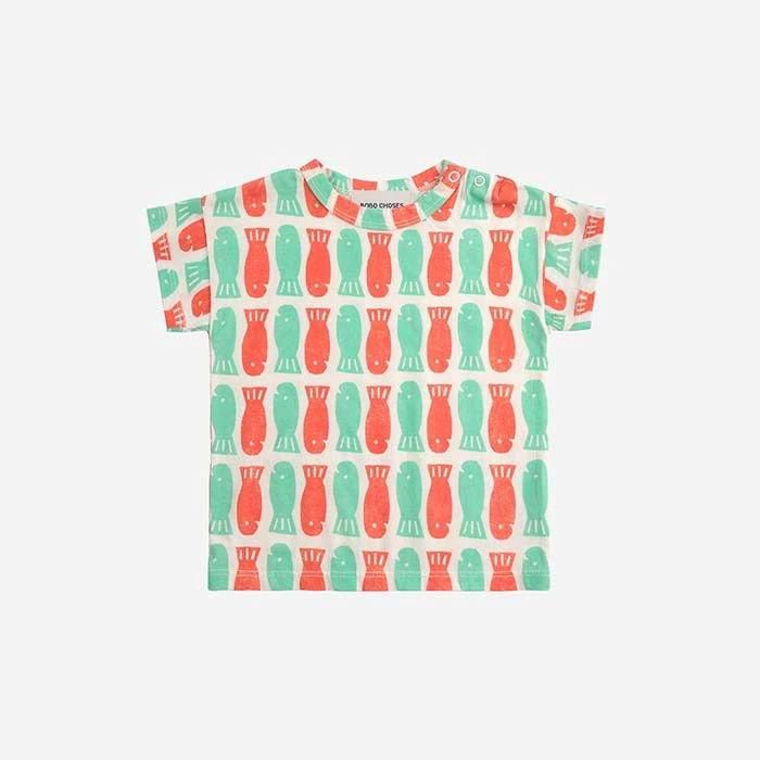 BOBO CHOSES Lucky Fish all over T-shirt