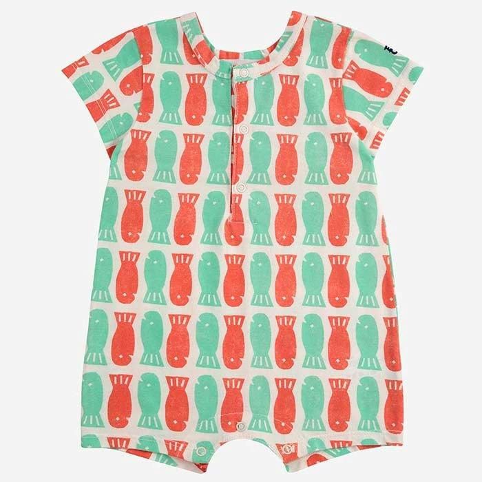 BOBO CHOSES Lucky Fish all over playsuit
