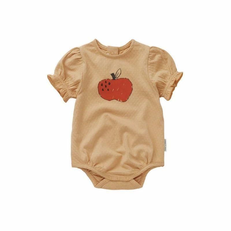 Sproet&Sprout Romper Balloon Sleeve Apple