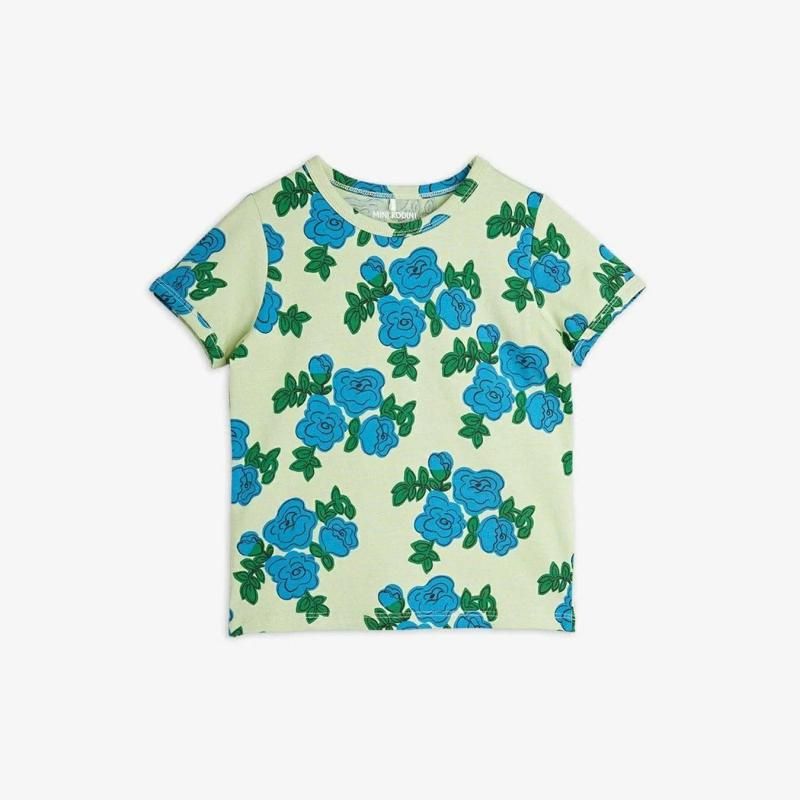 Mini Rodini BLUE ROSES T-SHIRT
