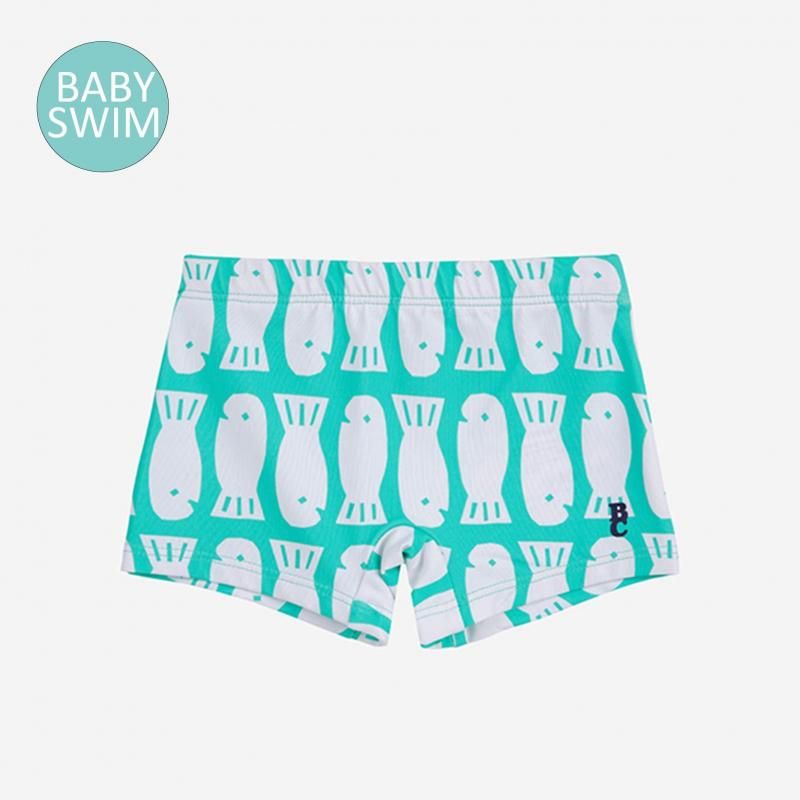 BOBO CHOSES Lucky Fishall over square cut swimshorts