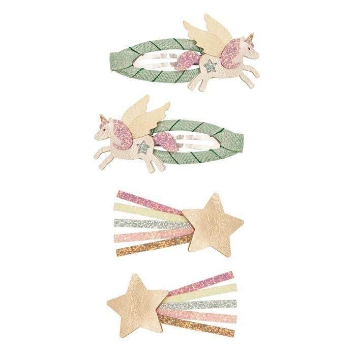 MIMI&LULA Flying unicorn clip set
