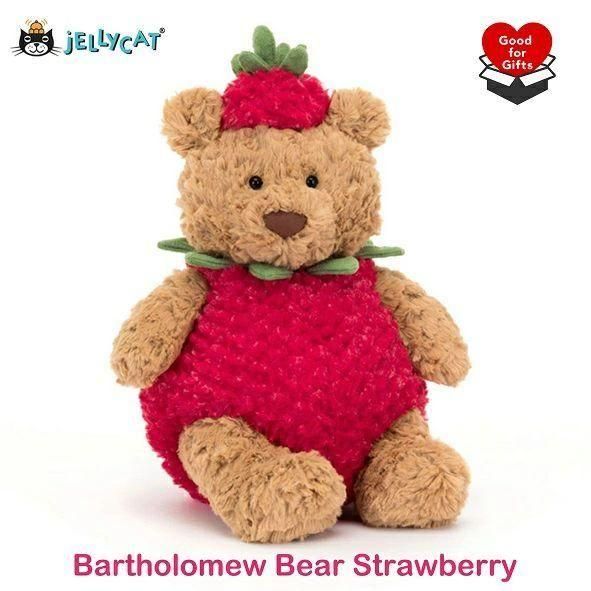 Jelly Cat Bartholomew Bear Strawberry