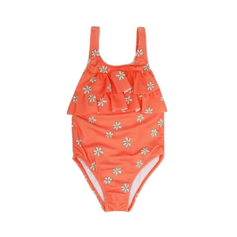 Sproet&Sprout Swimsuit chest ruffle daisies print