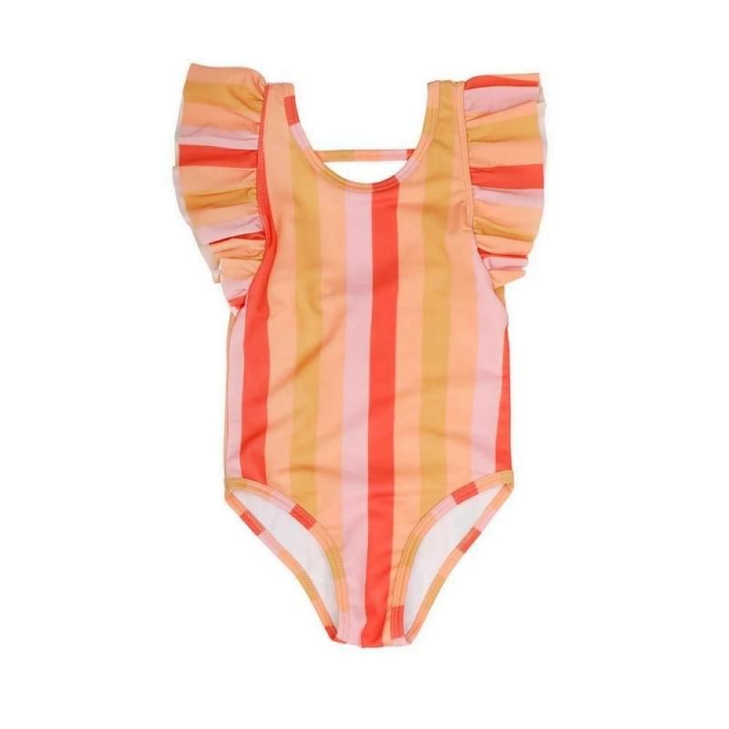 Sproet&Sprout Ruffle swimsuit stripes