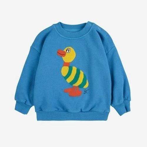 BOBO CHOSES Striped Duck sweatshirt