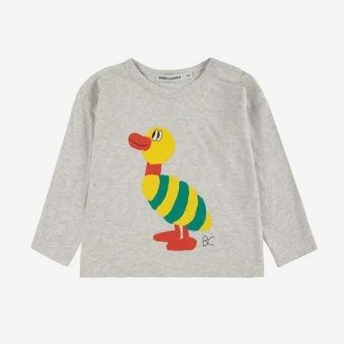 BOBO CHOSES Striped Duck T-shirt