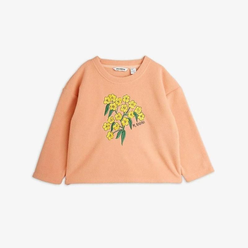Mini Rodini Alpine flowers fleece long sleeve top