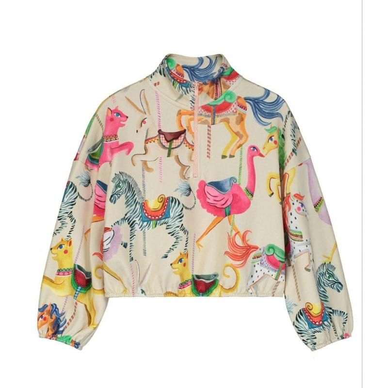 Maison Mangostan CARNIVAL SWEATSHIRT BLUSH