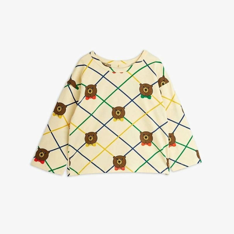 Mini Rodini Bear check long sleeve T-shirt