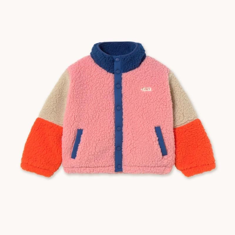 TINY COTTONS Color Block Polar Sherpa Jacket
