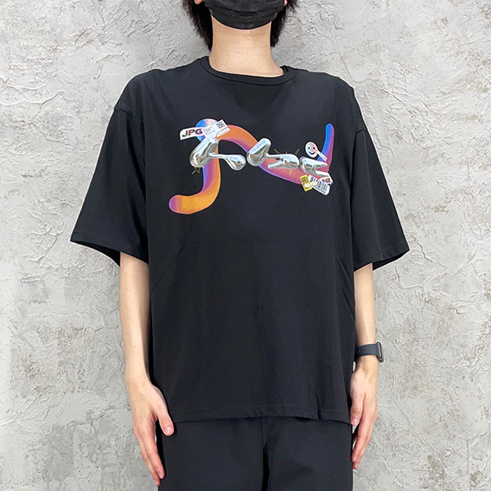 H.B.C / AETHETIC STICKER TEE  (BLK)