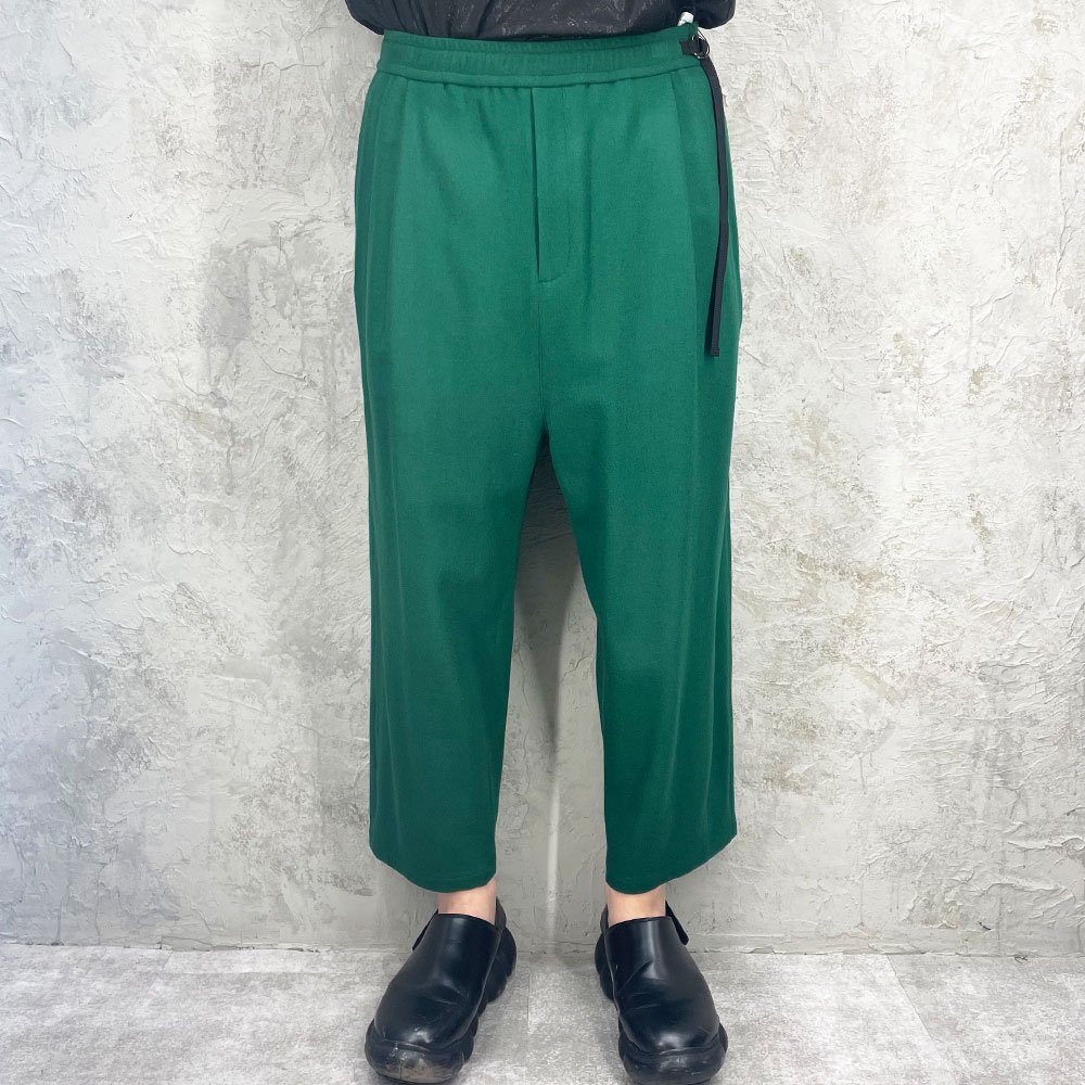 HYPOCRITE / COMPRESSION WOOL STRAPSTRINGS TROUSERS (GRN)
