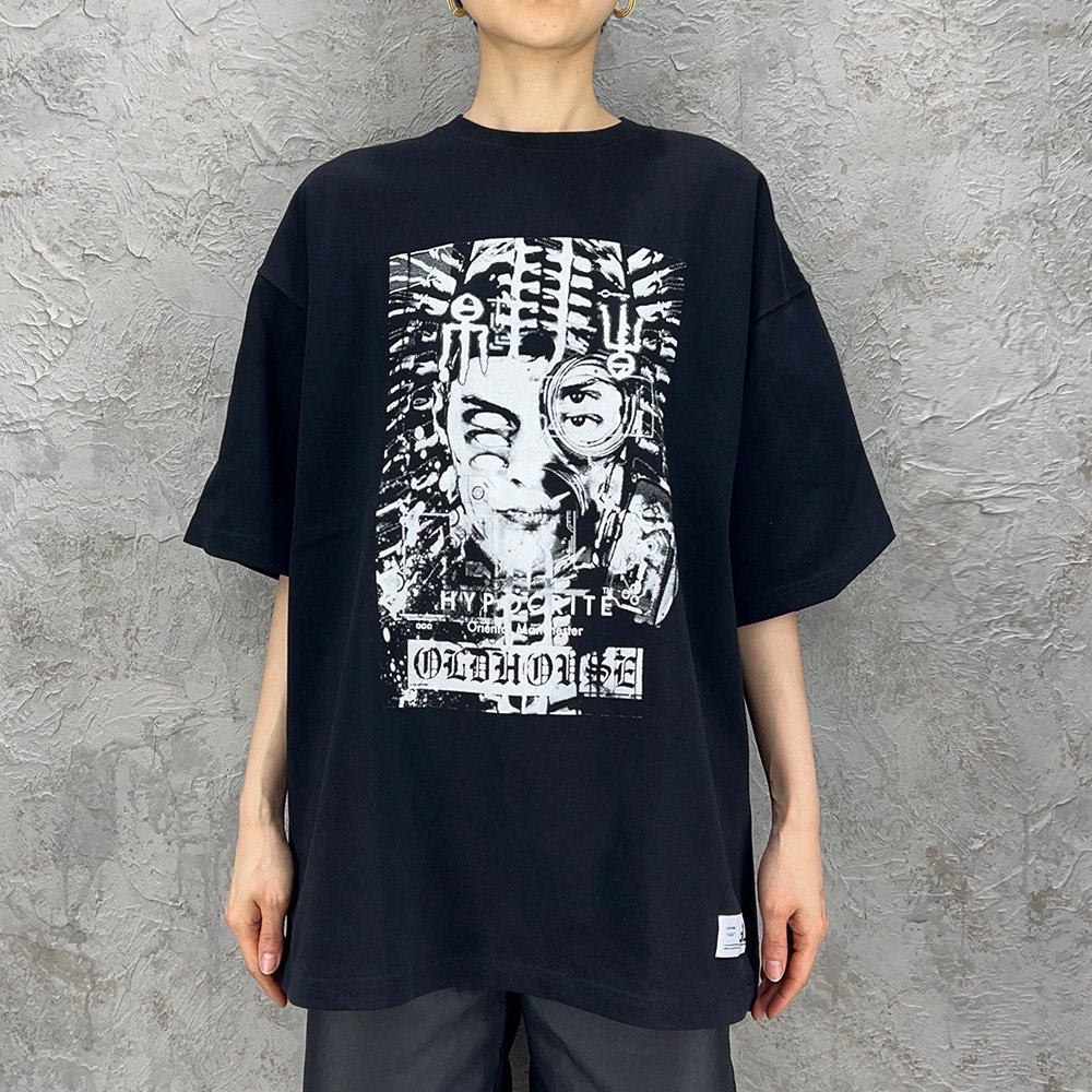 HYPOCRITE  OLD HOUSE / distinguish musk tee(BLACK)