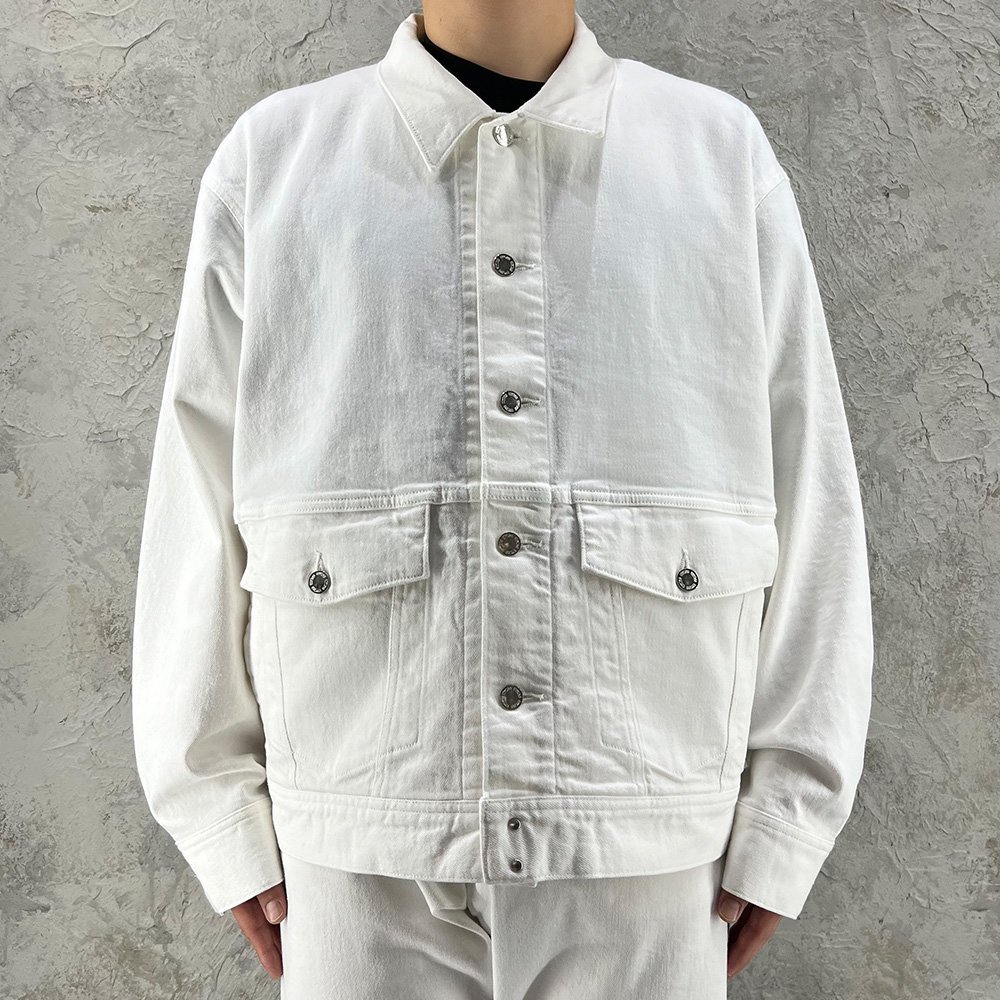 FACTOTUM / Organic Denim Washed Wide Jacket