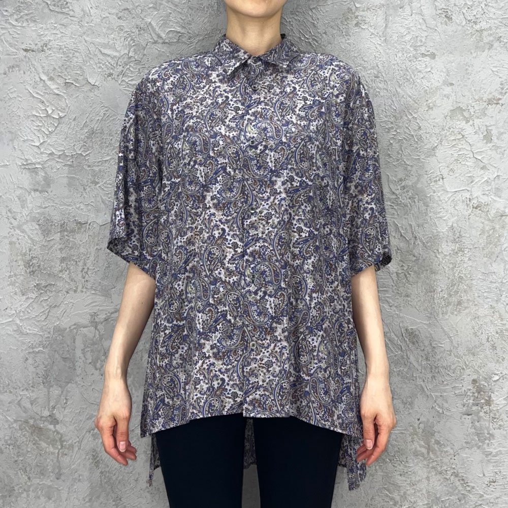 FACTOTUM / Paisley Printed Short Sleeve Shirt
