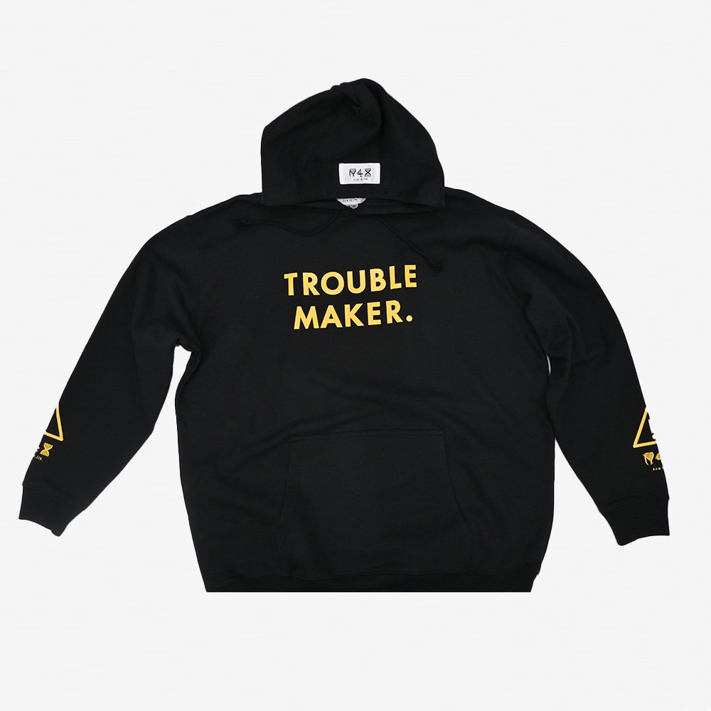 4410/ trouble maker hoodie(BLACK)