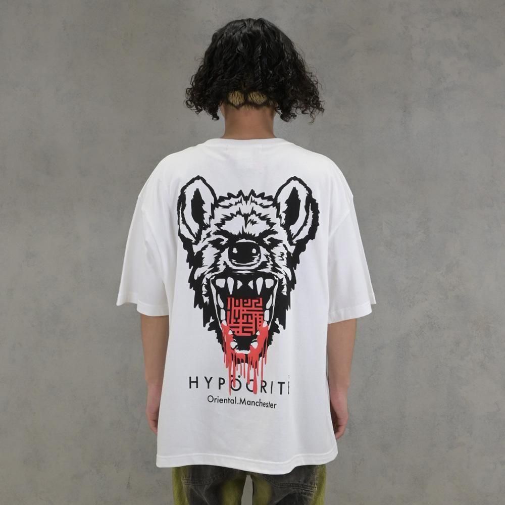 HYPOCRITE /HYENA TEE (WHT)