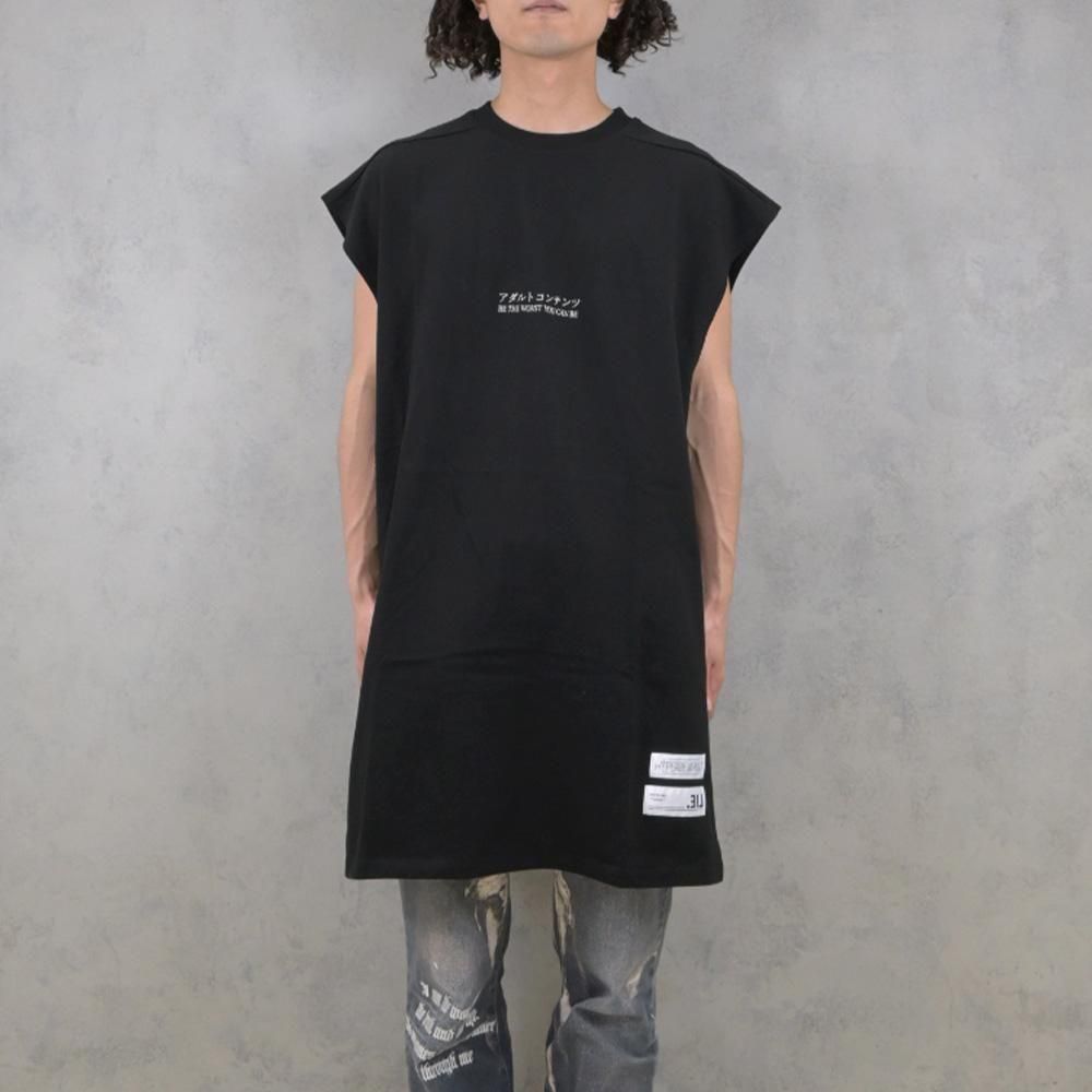 HBC/ȥƥNOSLEEVE(BLKxWHT)