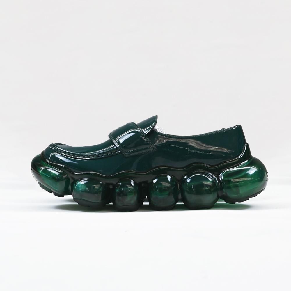 grounds  / JEWELRY LOAFER (DARK GREEN / DARK GREEN)