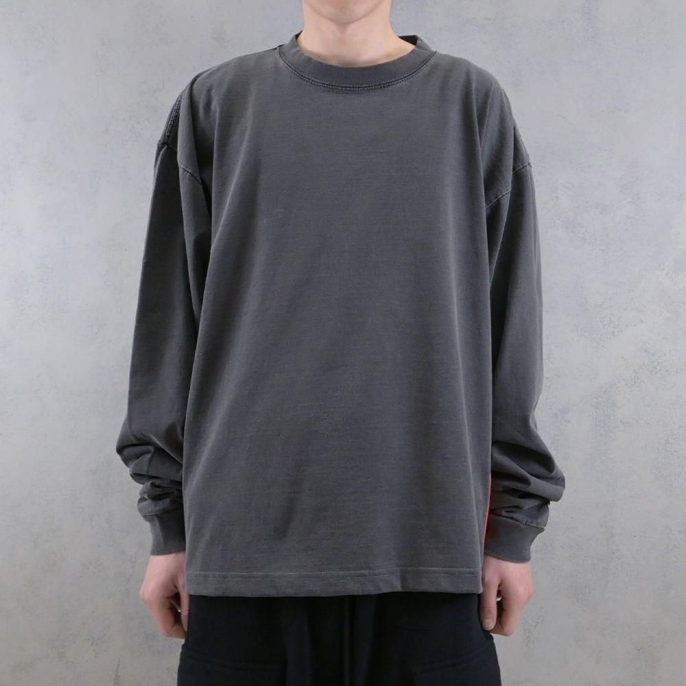 HYPOCRITE / heavy wide short longsleeve tee(WASHBLK)