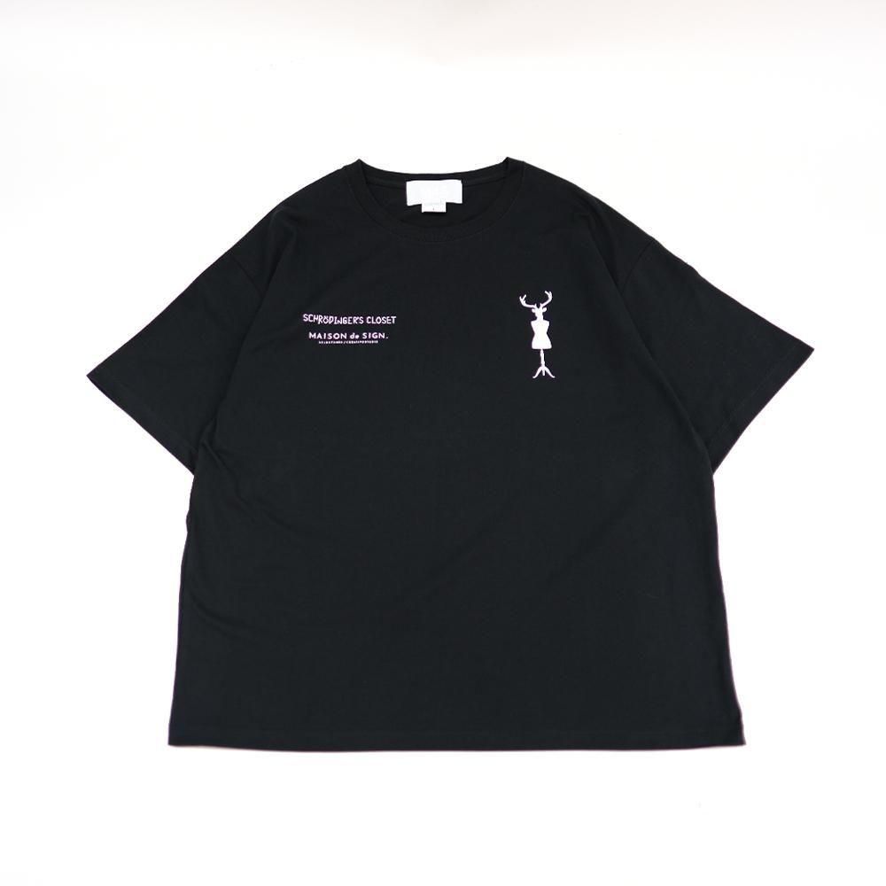 MAISON de SIGN x Schrodingers closet /TEE (BLK)