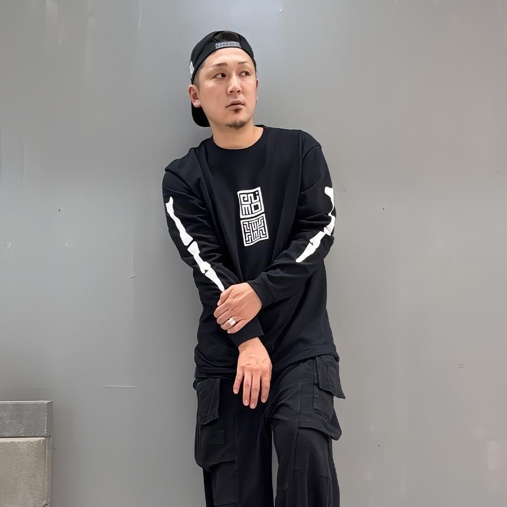 POISONLIFE x ENIMO/ FxxK BONE LONGSLEEVETEE(BLK)