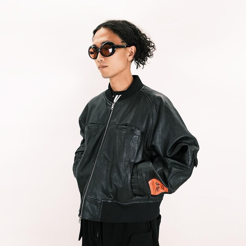 HYPOCRITE / vintage lambleather wide blouson(FLIGHTTYPE)