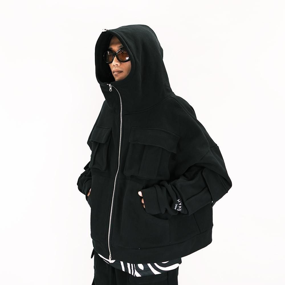 HYPOCRITE / heavy tactical zip hoodie(BLK)