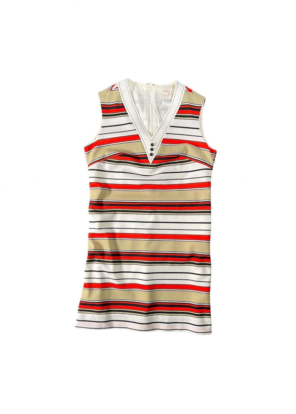 70's Euro Striped Mini Dress