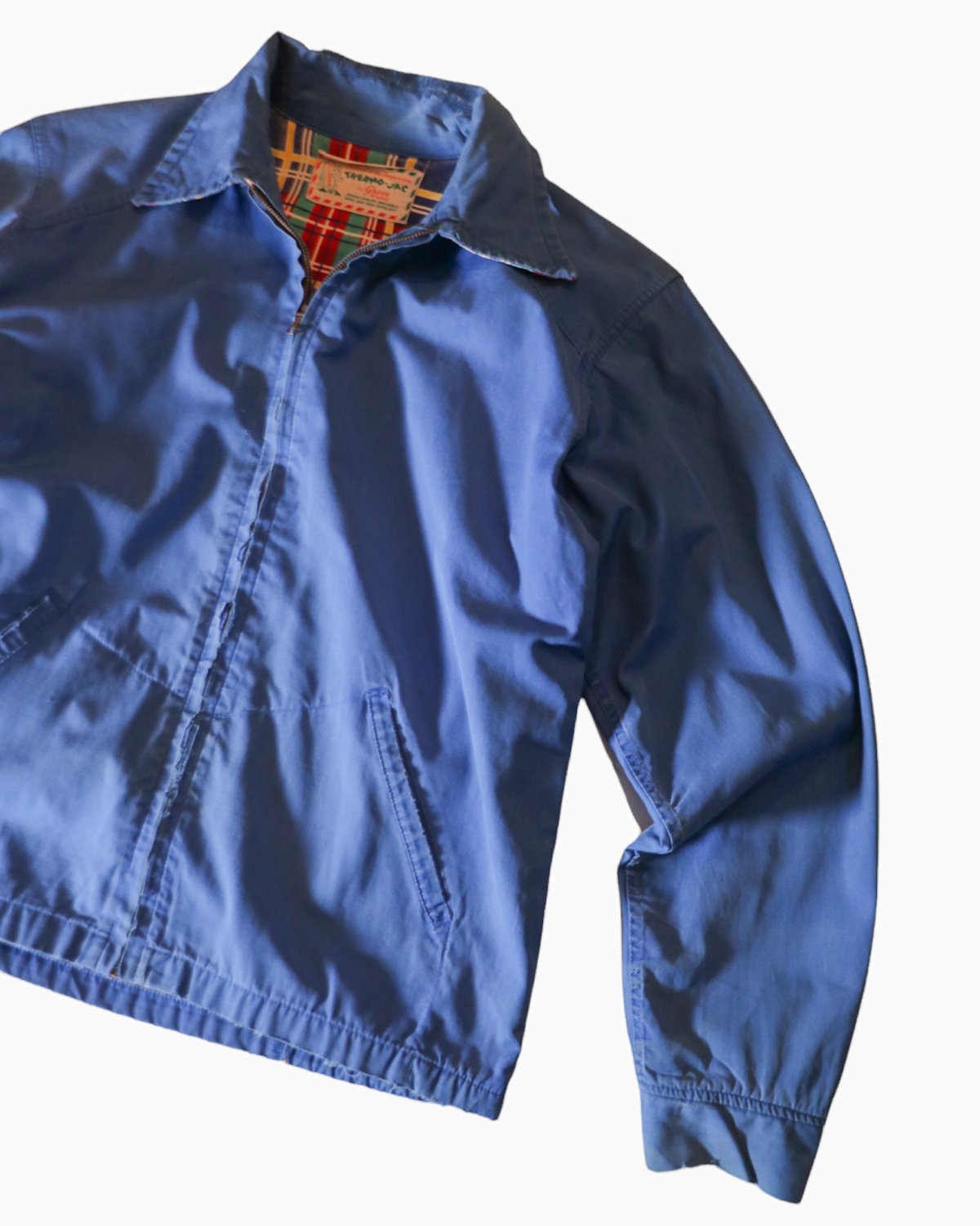 50's “THERMO-JAC” Check Lined Drizzler Jacket