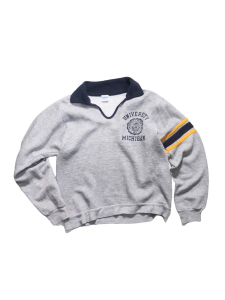 “Champion” L/S Polo Sweat Shirt (Made in USA)