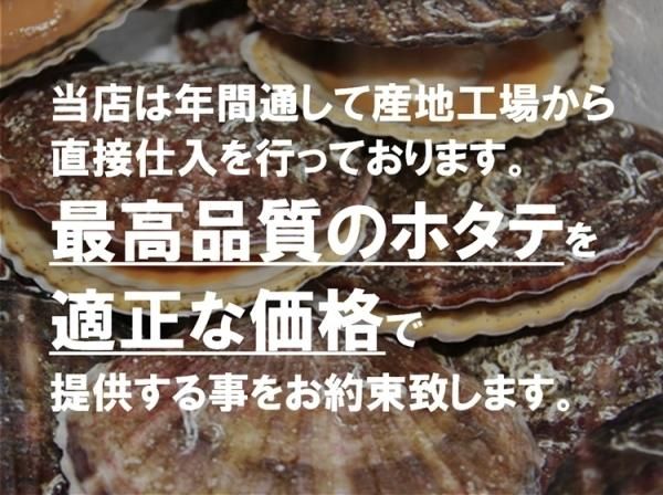 ホタテ貝柱 北海道産 化粧箱入 お刺身用 1kg 41-50粒入 中サイズ