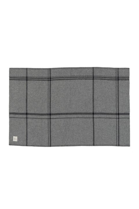 Shetland Wool Check Blanket -small