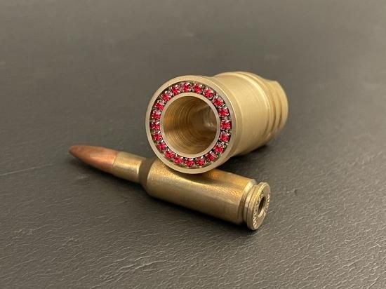 結晶銃口 赤 スワロフスキー ハイダー 14mm 逆ネジ対応 回り止めネジ 六角レンチ付 結晶銃口 赤 スワロフスキー ハイダー 14mm 逆ネジ対応 回り止めネジ 六角レンチ付