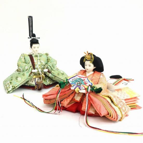 雛人形 小出松寿作 京11番 平安「蜀江に唐花」［H110］ - 川田芳