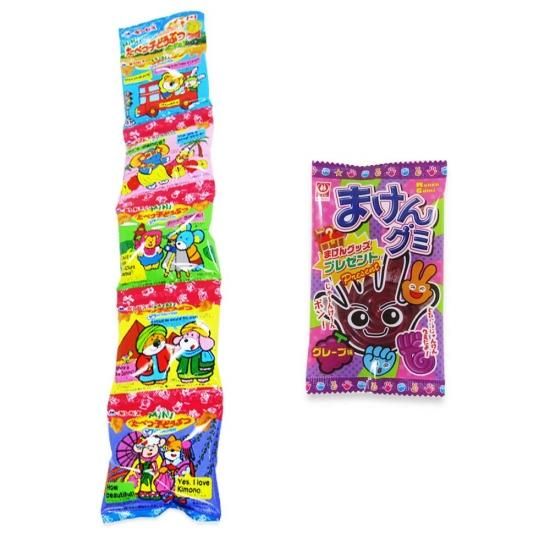 5P(内1)たべっ子動物メイプルバター / まけんグミ(1個)(グレープ) 【学】