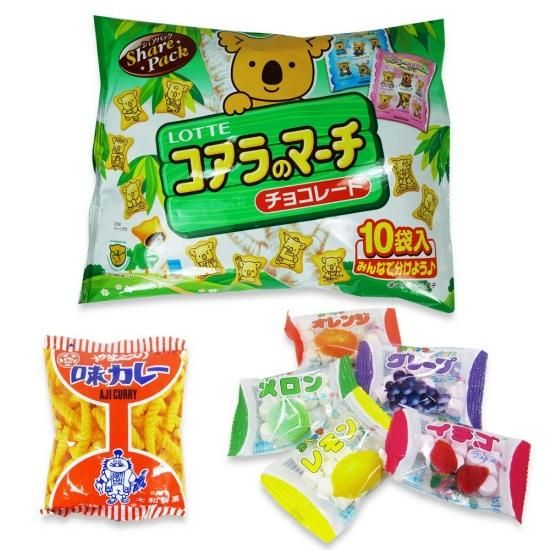 大袋(内1)コアラのマーチ / 味カレー(1個) / あべっ子ラムネ(1個) 【学】