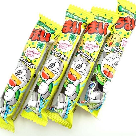 やおきん うまい棒 のり塩味(1個売)スナック菓子【学】