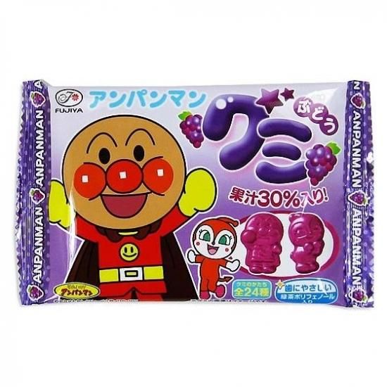 不二家 アンパンマングミ ぶどう味 (20個入)グミのお菓子【学】【幼】